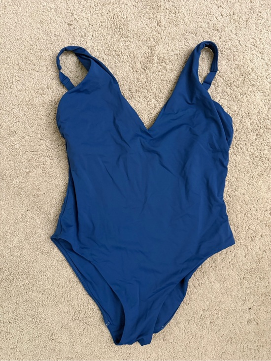Everlane Other - Everlane Blue V-Neck One-Piece Swimsuit